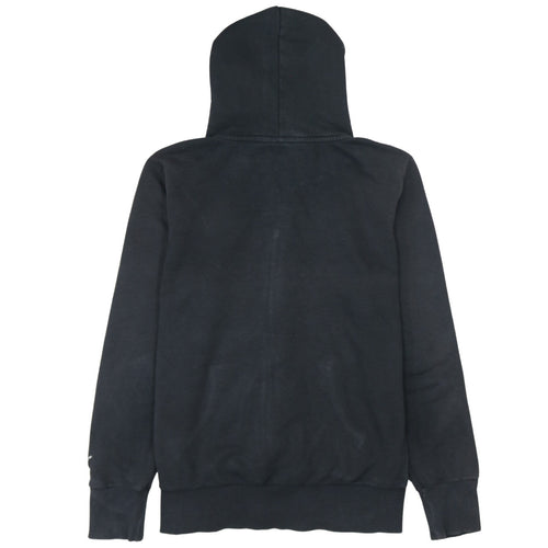 Puma Women's Black Full Zip Hoodie Size 14 UK Cotton Blend
