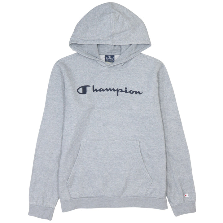 Champion Boys Grey Pullover Hoodie 15-16Y Logo Long Sleeve Sweatshirt