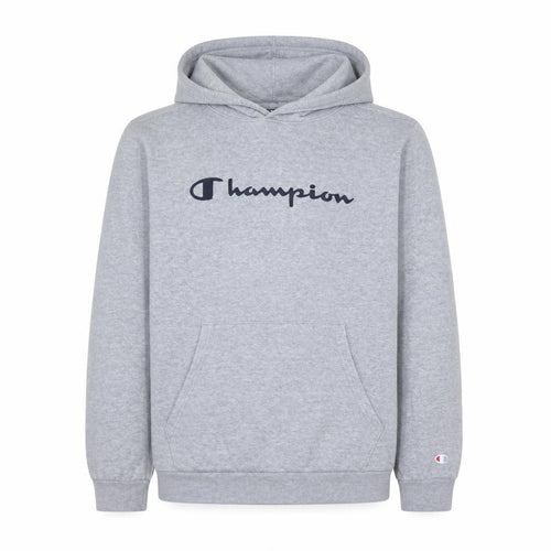 Champion Boys Grey Pullover Hoodie 15-16Y Logo Long Sleeve Sweatshirt