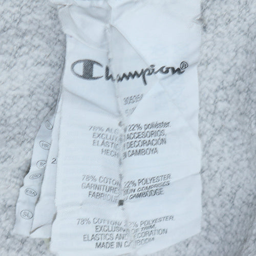 Champion Boys Grey Pullover Hoodie 15-16Y Logo Long Sleeve Sweatshirt