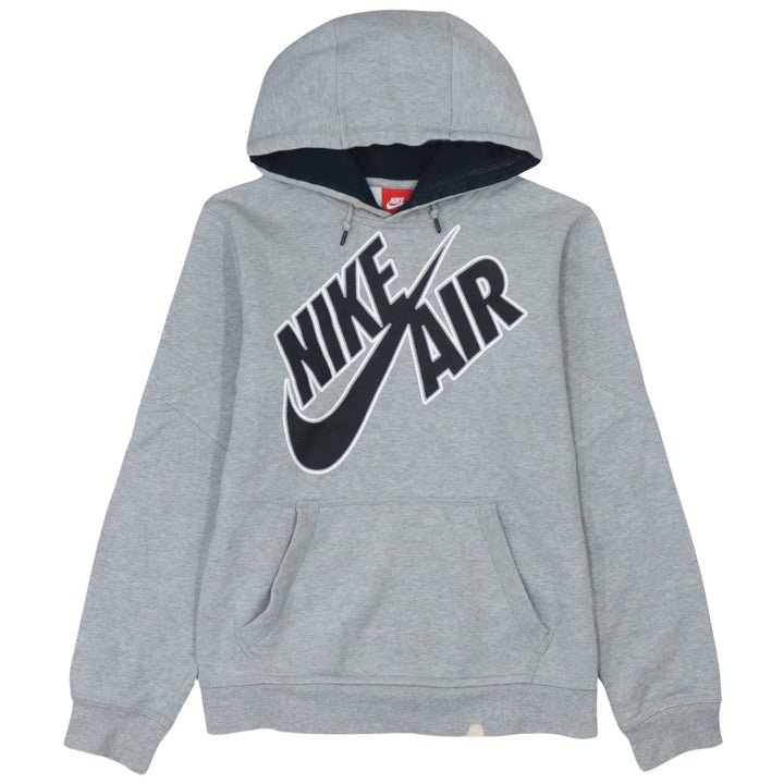 Nike Men's Grey Pullover Hoodie Small Logo Sportswear Fleece