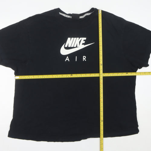 Nike Women’s Black 2XL Air T-Shirt Casual Short Sleeve Cotton