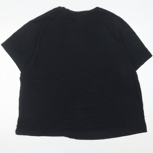 Nike Women’s Black 2XL Air T-Shirt Casual Short Sleeve Cotton