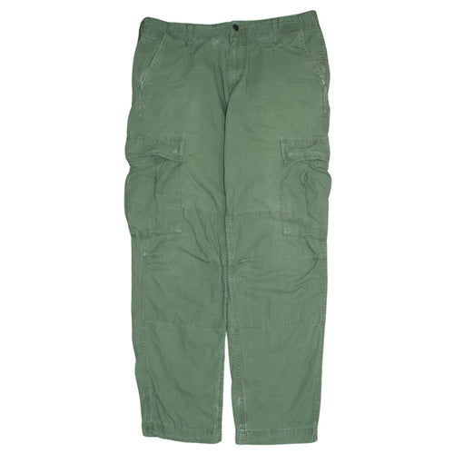 Carhartt Men's Green Cargo Trousers 33x32 Regular Fit Workwear
