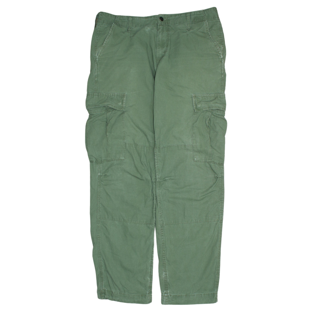 Carhartt Men's Green Cargo Trousers 33x32 Regular Fit Workwear