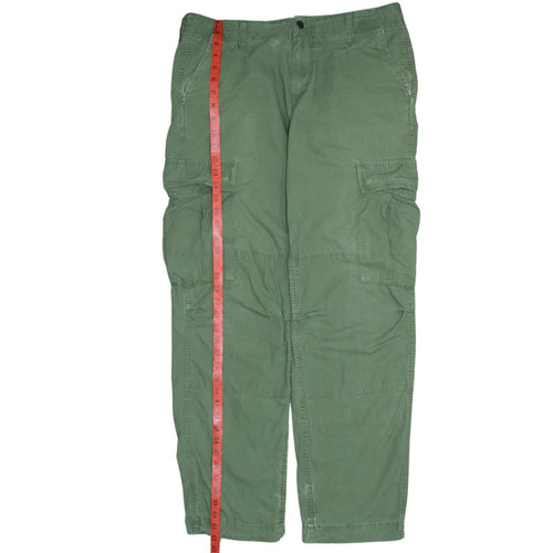 Carhartt Men's Green Cargo Trousers 33x32 Regular Fit Workwear