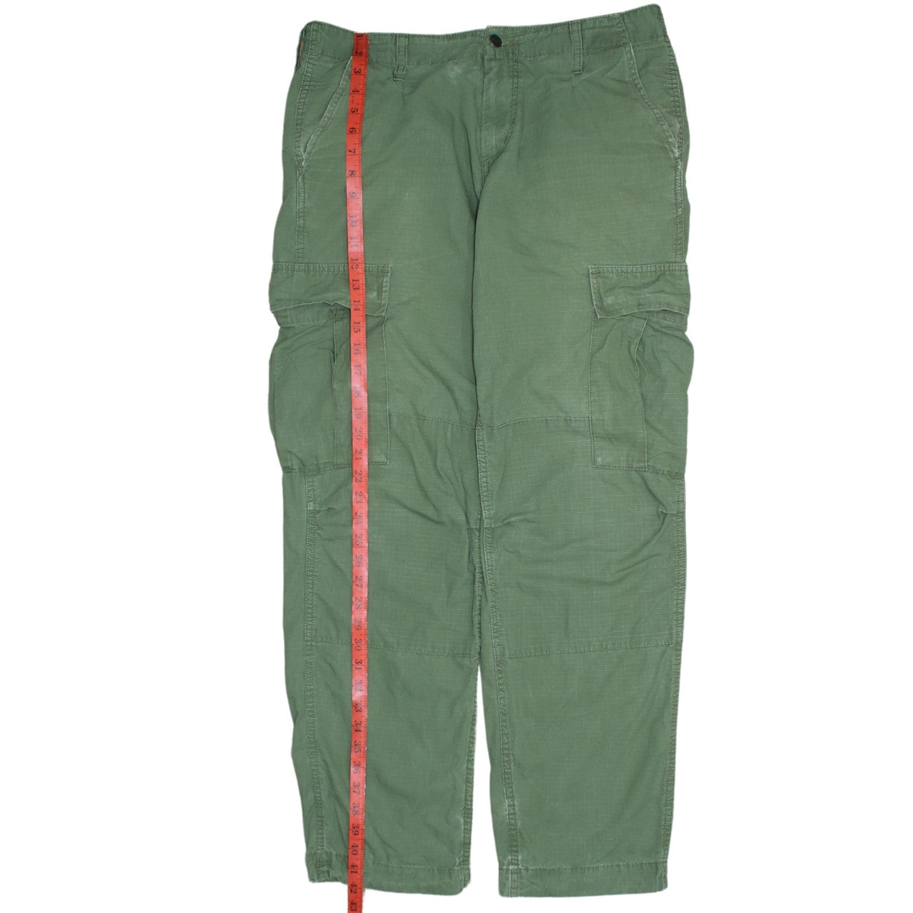 Carhartt Men's Green Cargo Trousers 33x32 Regular Fit Workwear