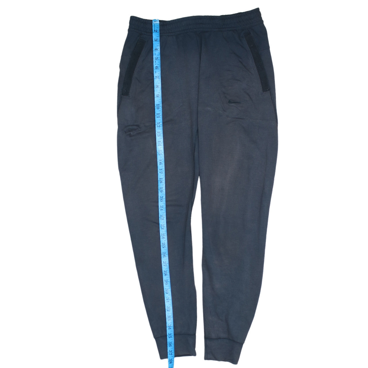 Nike Men’s Blue Jogger Sweatpants S Regular Fit Tapered Viscose Blend