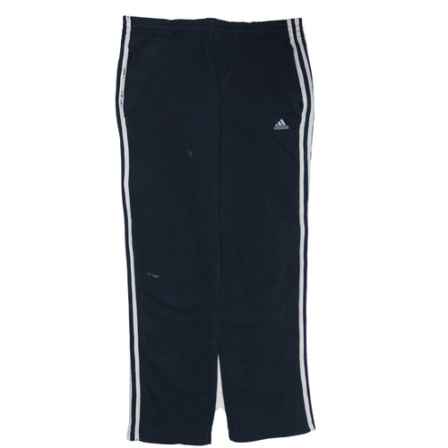 Adidas Men’s Black Striped Sweatpants S Regular Clima365 Sports Trousers