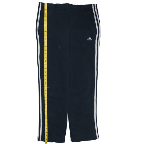 Adidas Men’s Black Striped Sweatpants S Regular Clima365 Sports Trousers
