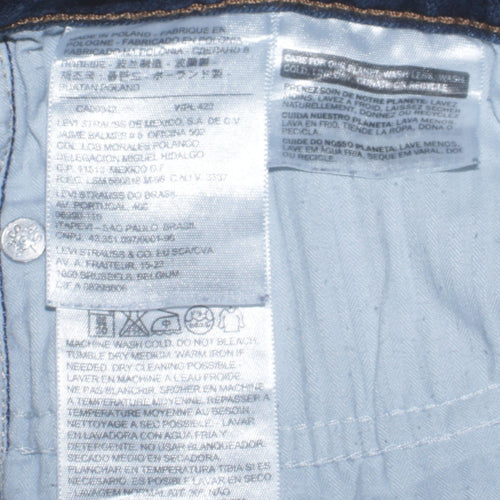 Levi's Womens Blue Slim Fit Jeans Size W27 Skinny Denim