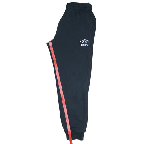 Umbro Men’s Black Sweatpants Joggers M Regular Fit Tapered