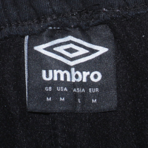Umbro Men’s Black Sweatpants Joggers M Regular Fit Tapered
