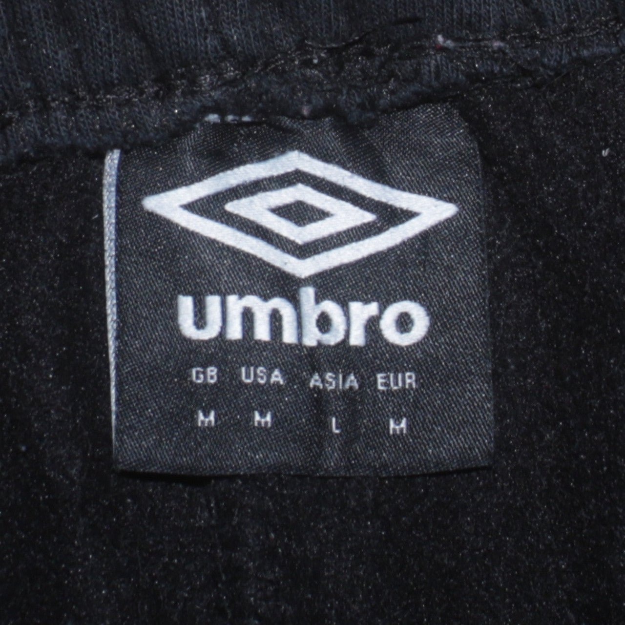Umbro Men’s Black Sweatpants Joggers M Regular Fit Tapered