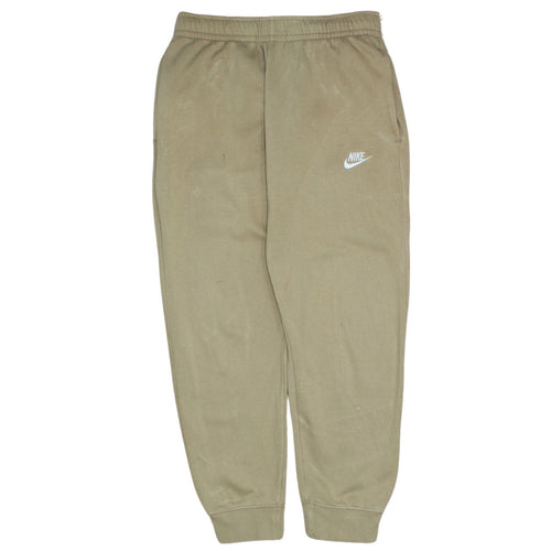 Nike Women Beige Jogger Sweatpants Size S Cotton Blend