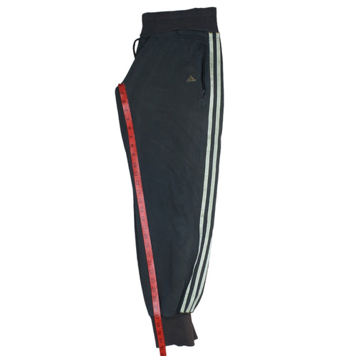 Adidas Womens Black Size 14 Jogger Sweatpants Tapered Stripe
