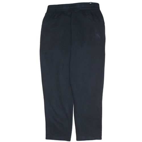 Puma Womens Black M Sweatpants Fleece Regular Fit Trousers