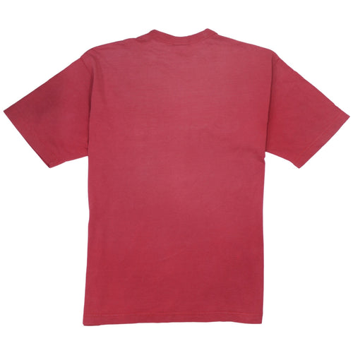 Champion Men's Red Graphic Logo T-Shirt Size L Short Sleeve Cotton