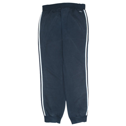 Adidas Womens Black Jogger Trousers Size 10 Essentials Logo Stripe