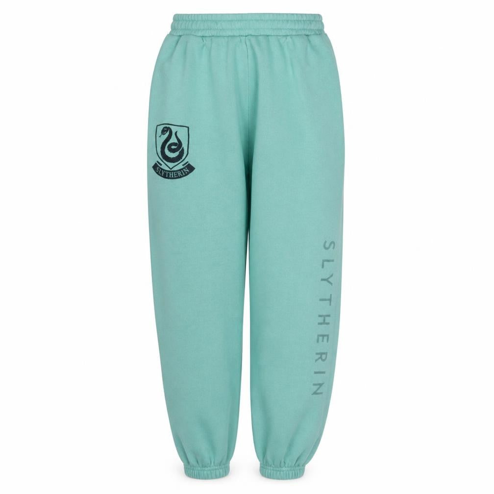 Harry Potter Women Green Slytherin Sweatpants Tapered Fit 2XS