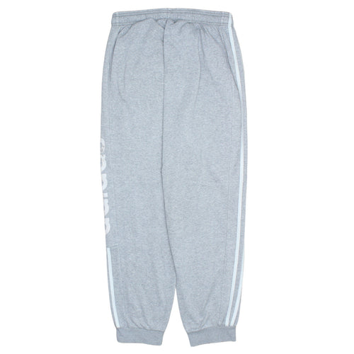 Adidas Men’s Grey Sweatpants Joggers M Logo Tapered Casual