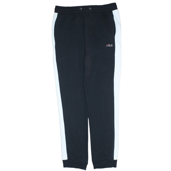 Fila Men's Black Sweatpants M Elastic Waist Logo Casual
