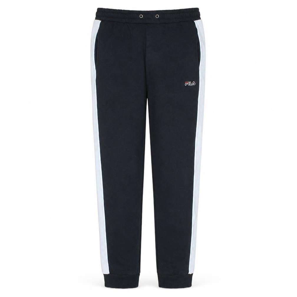 Fila Men's Black Sweatpants M Elastic Waist Logo Casual