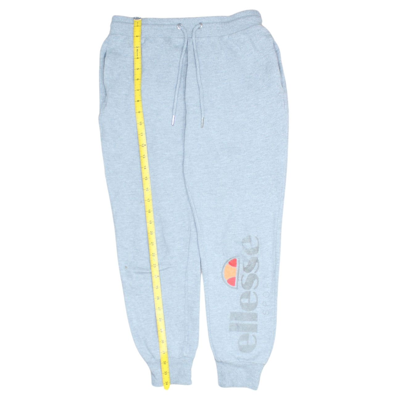 Ellesse Womens Grey Jogger Sweatpants Size 8 Cotton Blend