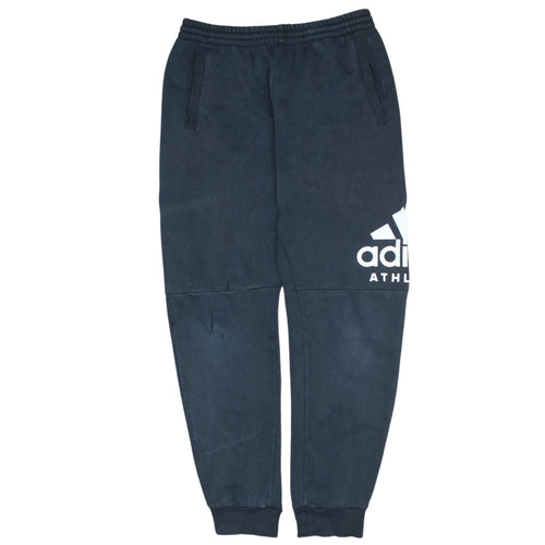 Adidas Boys Black Jogger Sweatpants 13-14 Years Elastic Waist Pockets