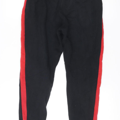 Nike Men’s Black Red Jogger Sweatpants S Tapered Football Training
