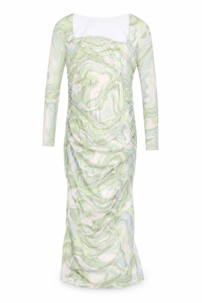 Miss Selfridge Women’s Multicoloured Midi Bodycon Dress UK 16