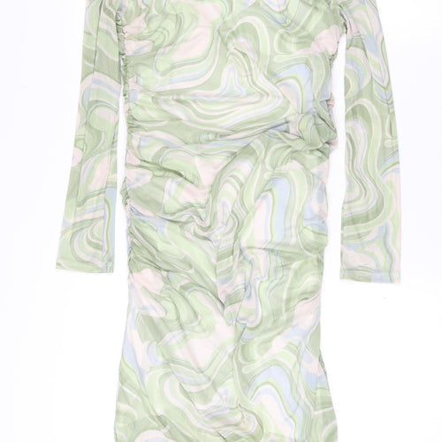 Miss Selfridge Women’s Multicoloured Midi Bodycon Dress UK 16