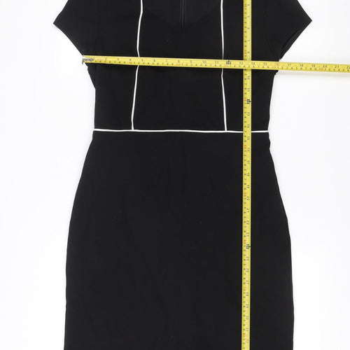 John Lewis Women’s Black Size 12 Sheath Knee Length Dress