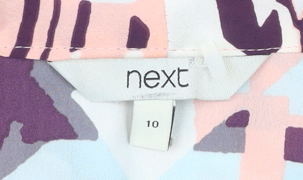 Next Women’s Multicoloured Geometric Sleeveless Tunic Blouse UK 10