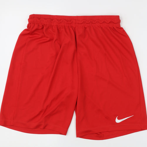 Nike Men’s Red Athletic Dri-Fit Shorts Size L Sportswear