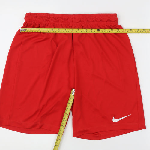 Nike Men’s Red Athletic Dri-Fit Shorts Size L Sportswear