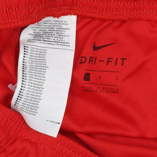 Nike Men’s Red Athletic Dri-Fit Shorts Size L Sportswear