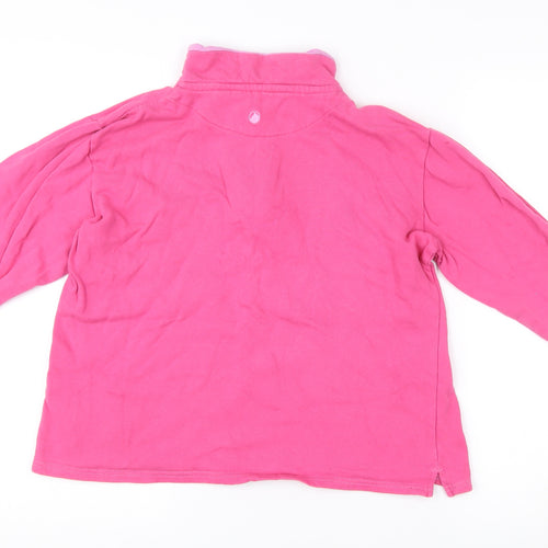 Peter Storm Womens Pink Cotton 1/4 Zip Track Jacket Size 12