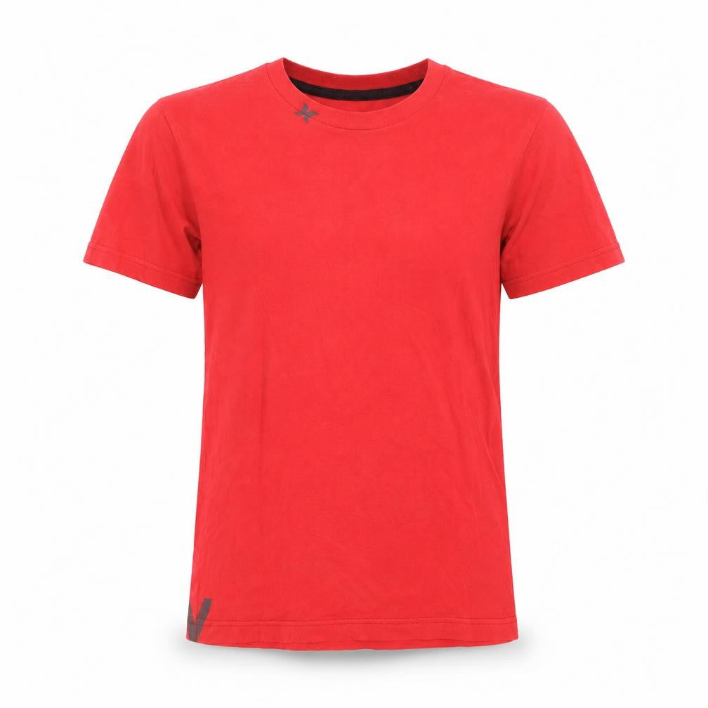 Hurley Men's Red Small Regular Fit Crew Neck Cotton T-Shirt