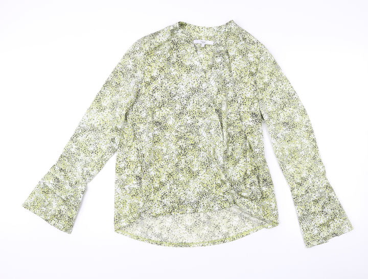 Next Womens Multicoloured Blouse UK 12 Long Sleeve Tunic Top