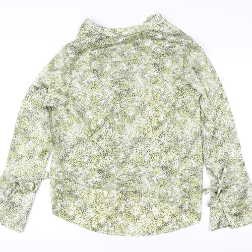 Next Womens Multicoloured Blouse UK 12 Long Sleeve Tunic Top