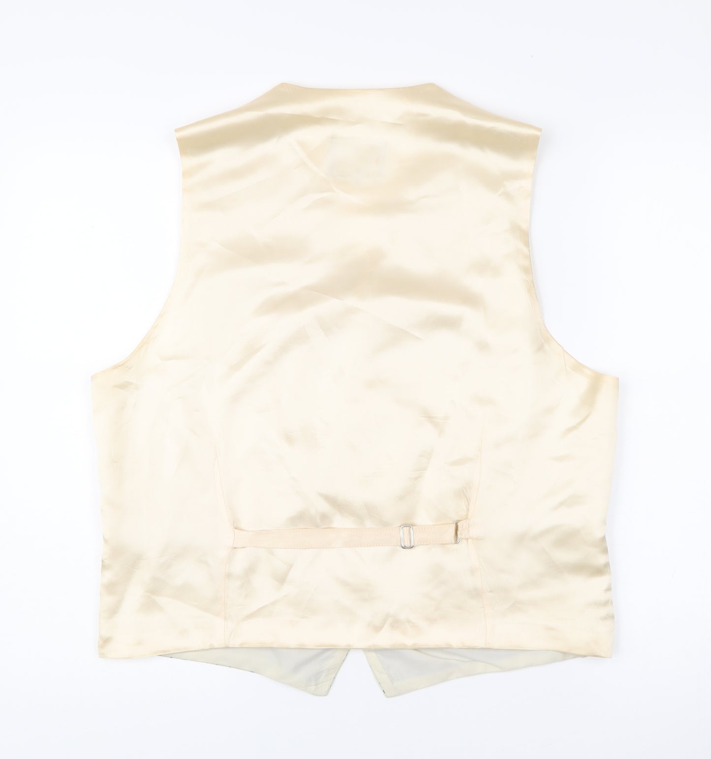 Piscador Men’s Ivory Waistcoat L Geometric Pattern Formal Wedding