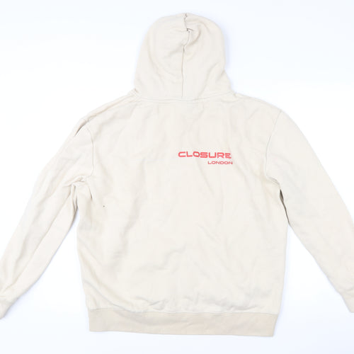 Closure London Men’s Beige XL Pullover Hoodie with Logo