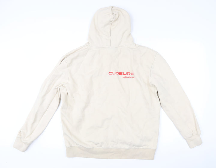 Closure London Men’s Beige XL Pullover Hoodie with Logo