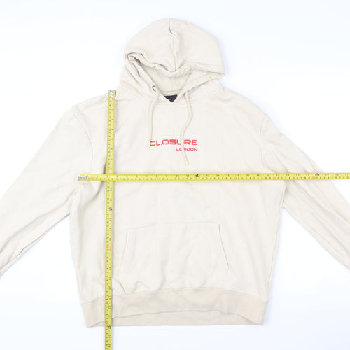 Closure London Men’s Beige XL Pullover Hoodie with Logo