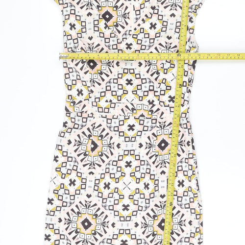 French Connection Women’s Multicoloured Size 10 Sleeveless Shift Dress