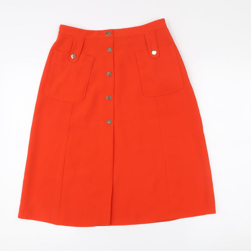 River Island Women’s Red A-Line Knee Length Skirt Size 10