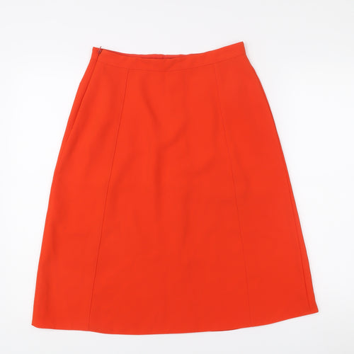 River Island Women’s Red A-Line Knee Length Skirt Size 10