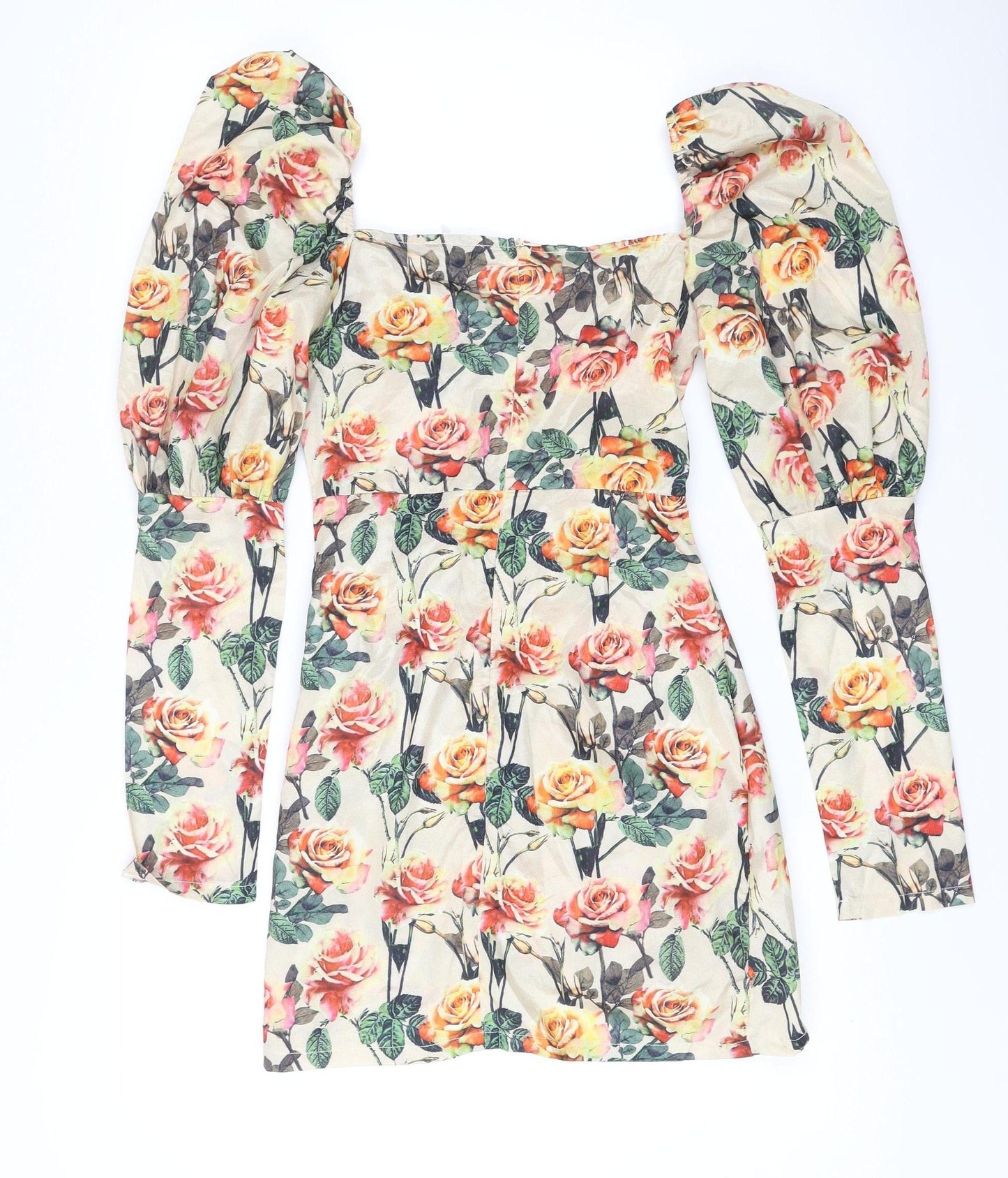 PrettyLittleThing Women’s Multicolour Floral Bodycon Mini Dress UK 6