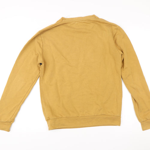 Zara Man Brown Striped Crew Neck Sweatshirt Men’s S Regular Fit